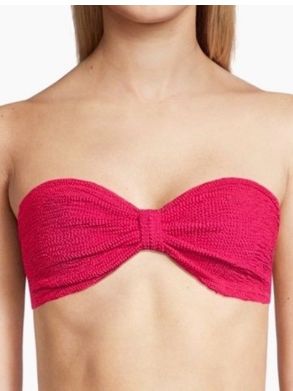 HUNZA G Jean Bandeau Bikini Top One size NEW